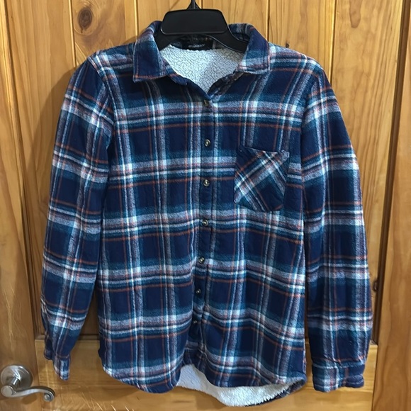 Ambiance Sherpa Lined Flannel Shirt - Picture 1 of 5